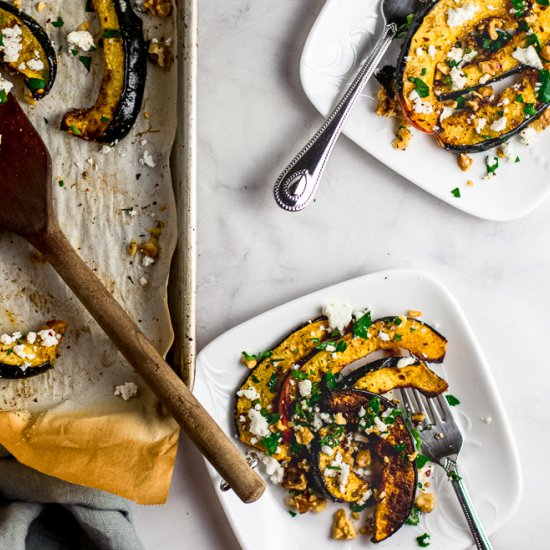 Roasted Winter Squash with Toppings