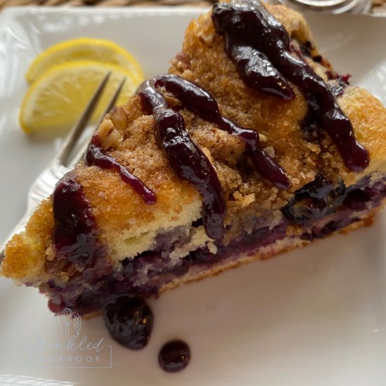 Blueberry Ribbon Cake