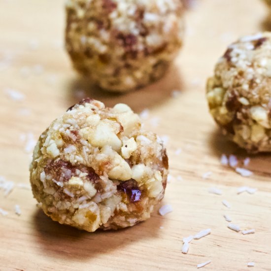 Raw Vegan Lemon Coconut Bites