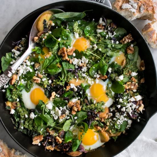 Baked Eggs with Parsnips