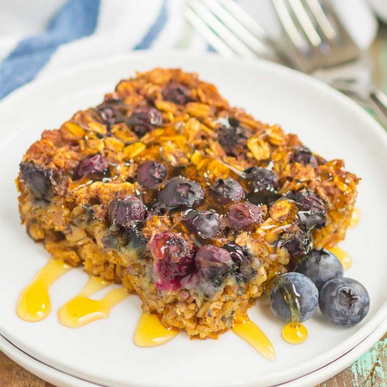 Blueberry Baked Oatmeal