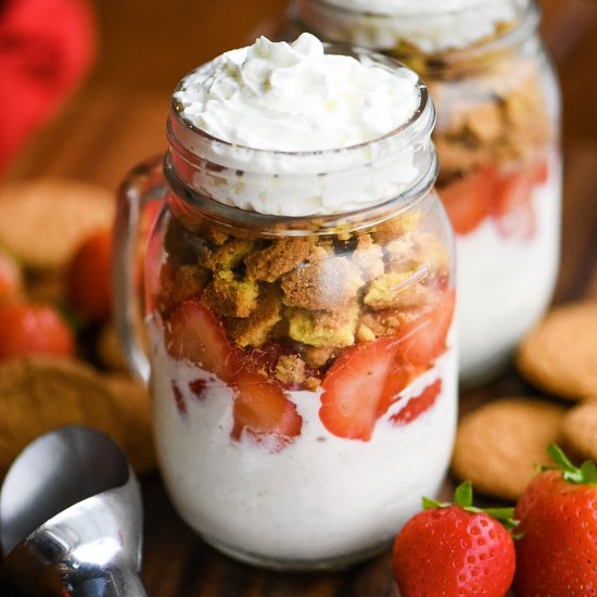 Strawberry & Lemon Ice Cream Trifle