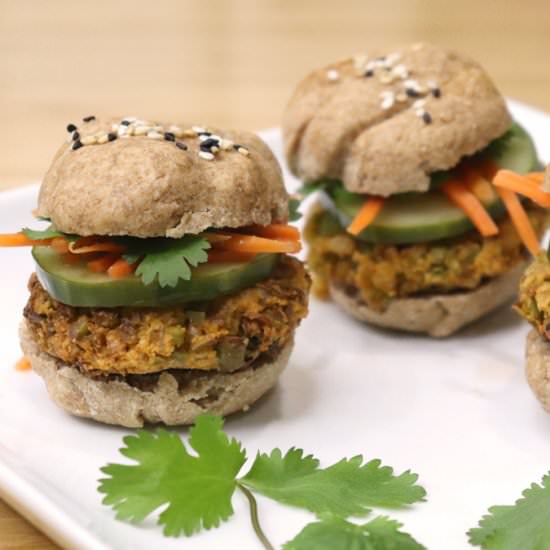 Edamame Banh Mi Sliders – Vegan