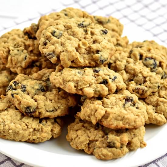 Gluten Free Oatmeal Raisin Cookies