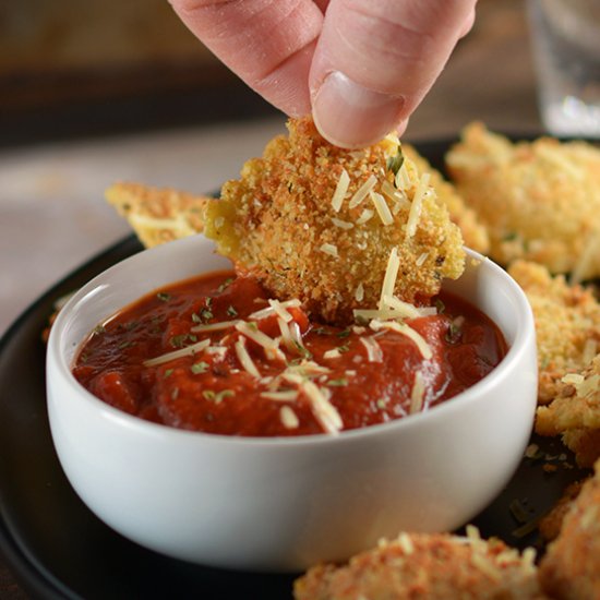 Oven Baked Ravioli Dippers