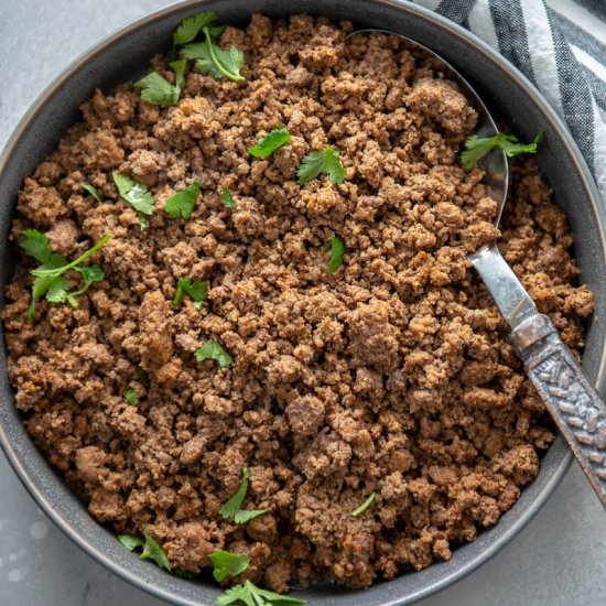 Taco Meat With Seasoning