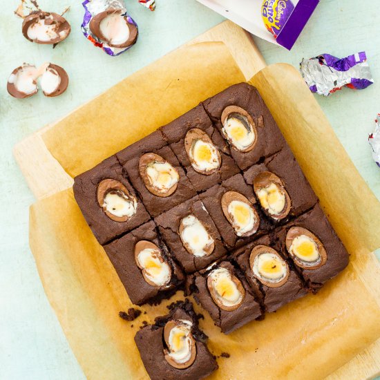 Easy Creme Egg Brownies