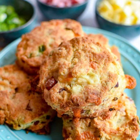 Easy Delicious Ham & Cheese Scones!