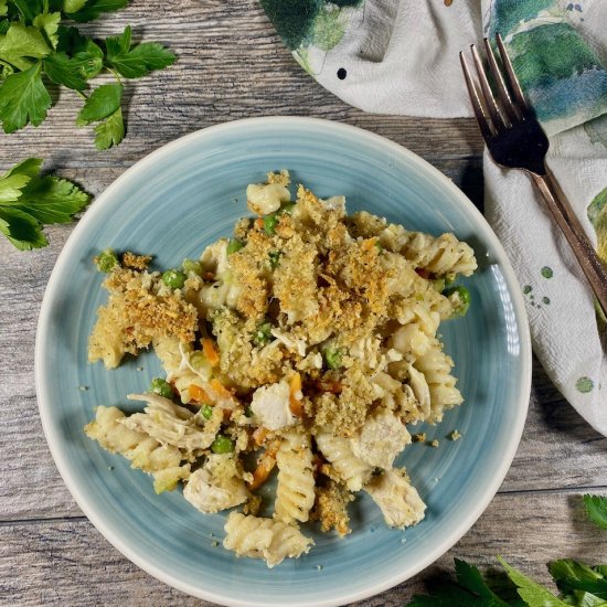 Healthy Chicken Noodle Casserole