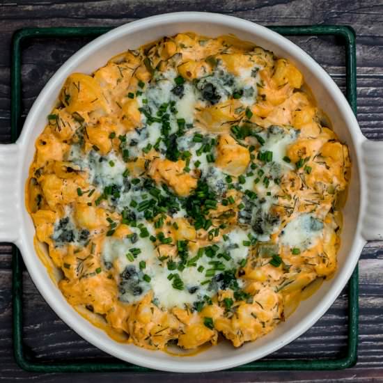 Buffalo Cauliflower Dip with Herbs