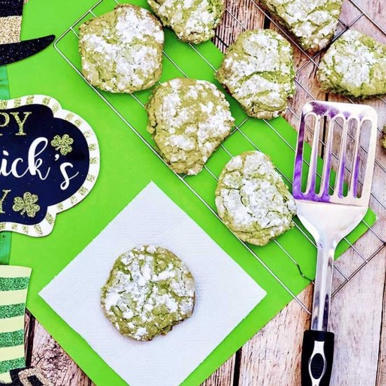 Green Crinkle Cookies Recipe