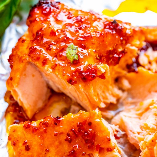 Sheet Pan Chili Dijon Salmon