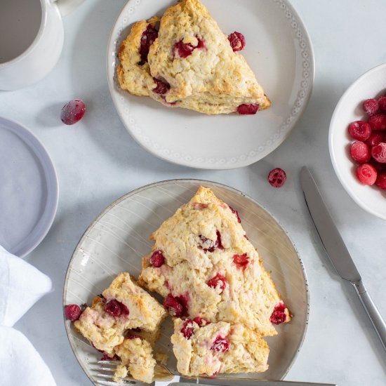 CRANBERRY ORANGE BREAKFAST SCONES