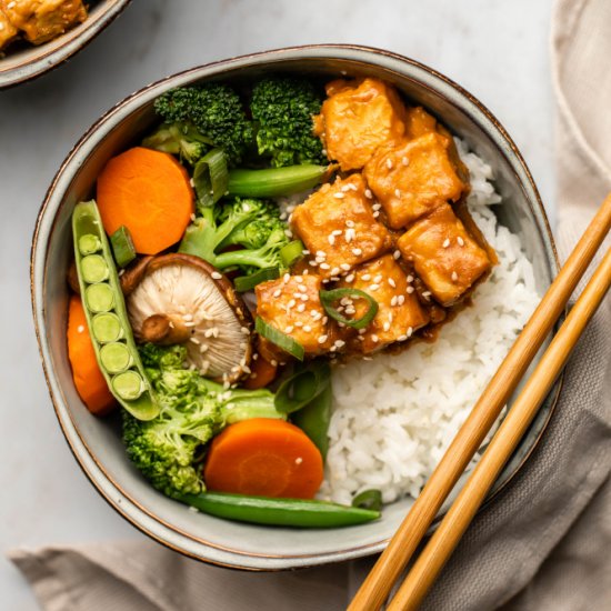 Peanut Tempeh Bowls