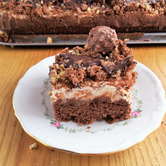 ‘Rocher’ Layer Cake with Nutella