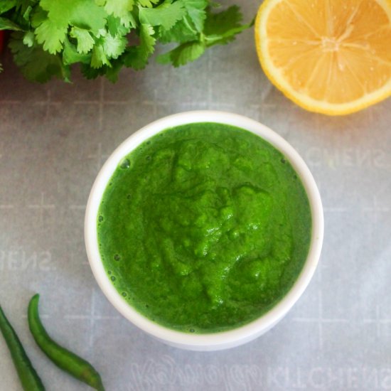 Green Garlic Cilantro Chutney