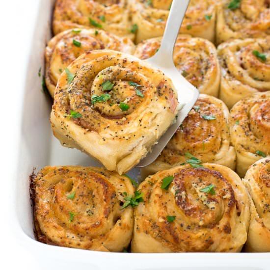 Ham and Cheese Pinwheels