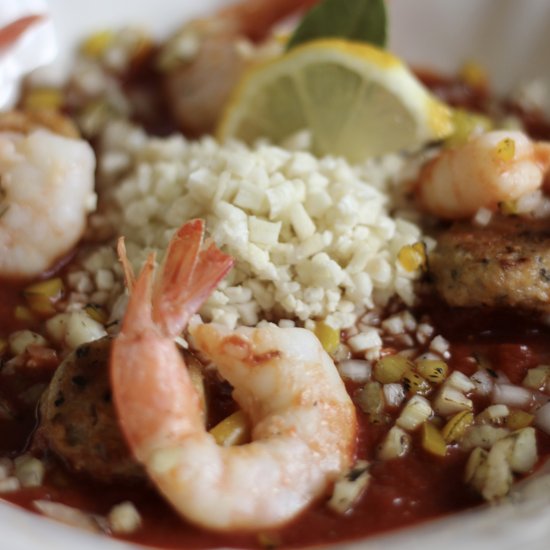 Low Carb Shrimp Jambalaya