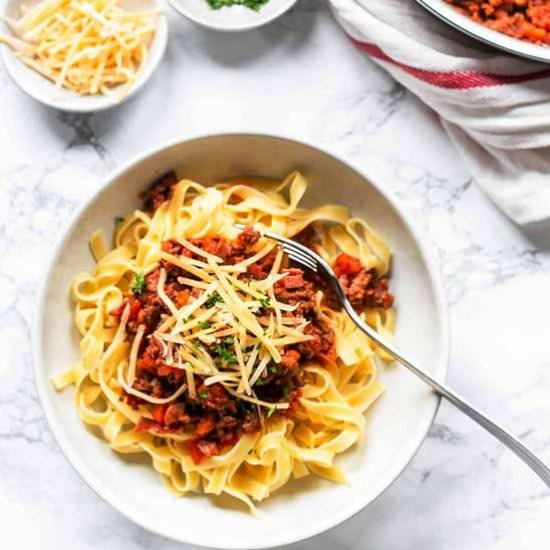 Tagliatelle Bolognese