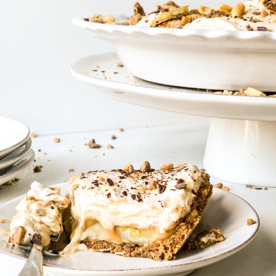 Ultimate Peanut Butter Banoffee Pie