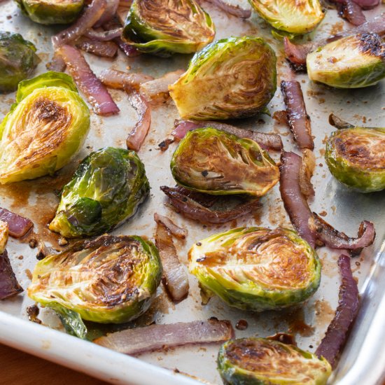 Balsamic Roasted Brussels Sprouts