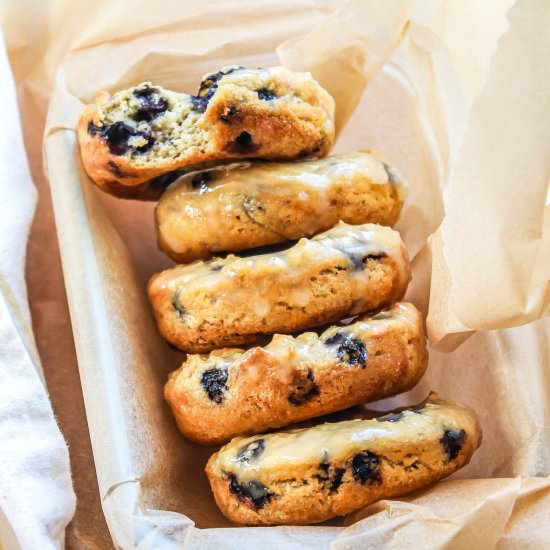 Paleo Baked Blueberry Donuts