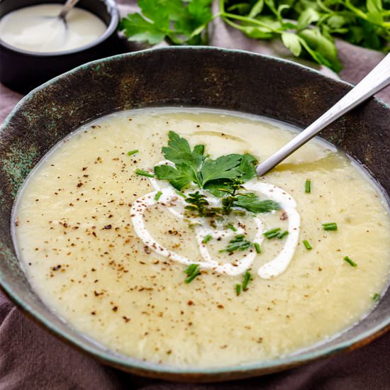 instant pot potato leek soup