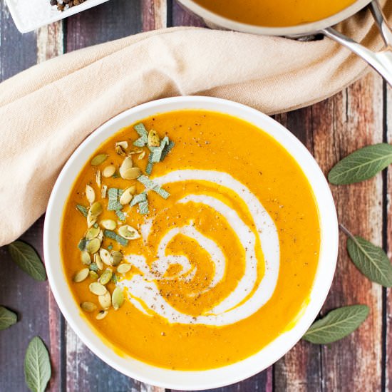 Detoxing Sage Squash Bisque