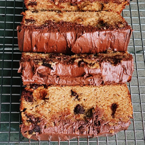 Chocolate Chip Vanilla Loaf Cake