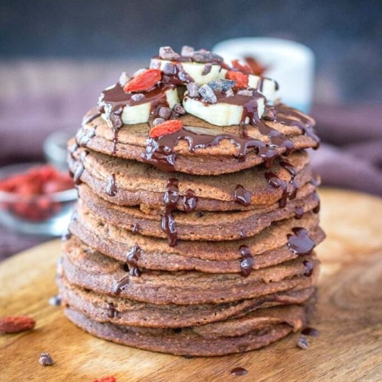 Chocolate Banana Pancakes