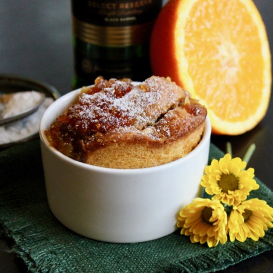 Whiskey Marmalade Bread Pudding