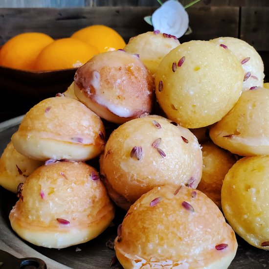 Lemon Lavender Cake Donuts