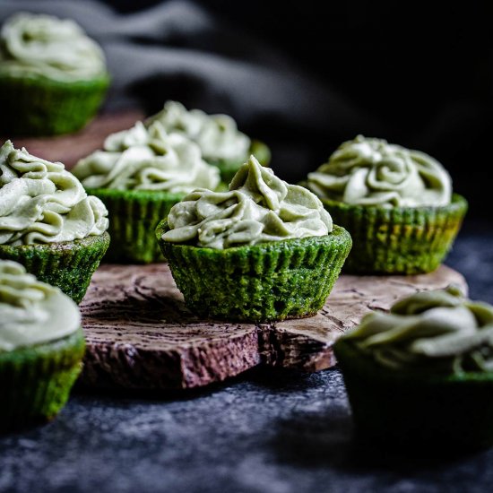 Green Keto Cupcakes