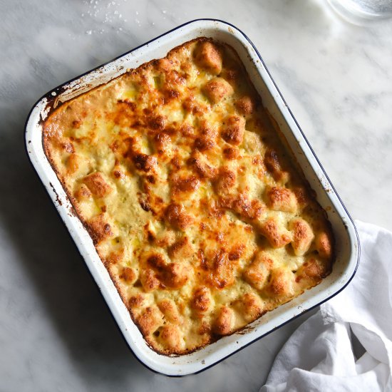 Gluten free gnocchi bechamel bake