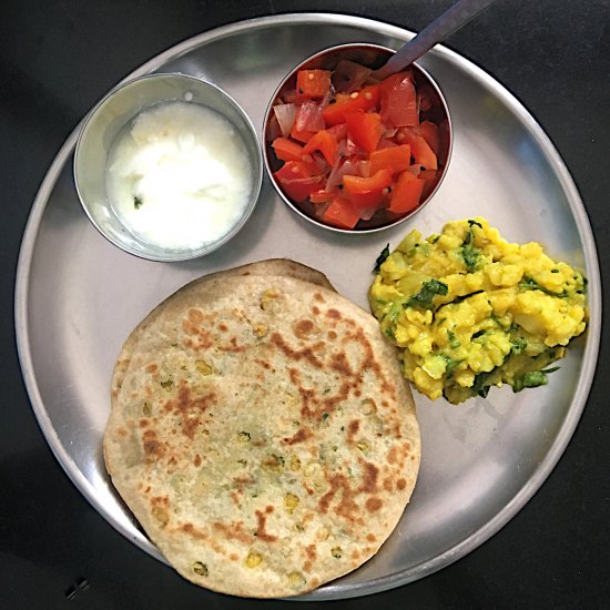 Chana Dal Stuffed Parathas