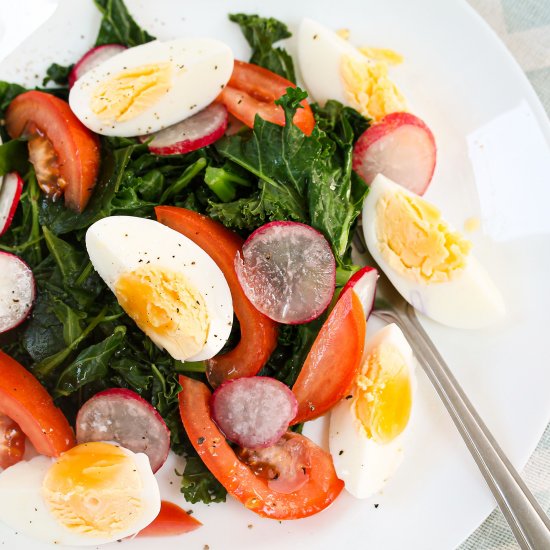 Crunchy Kale and Egg Salad