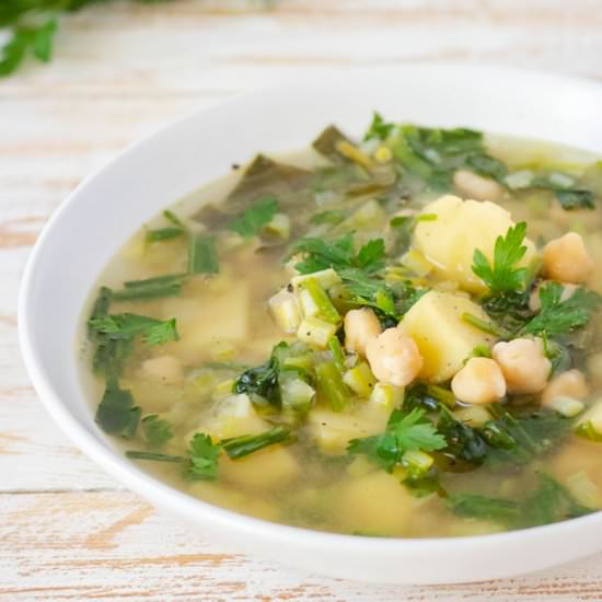 Chickpea and Ramson Spring Soup