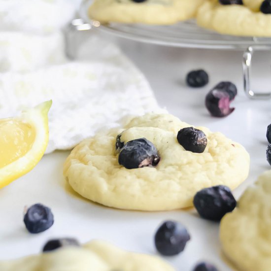 Lemon Blueberry Sugar Cookies