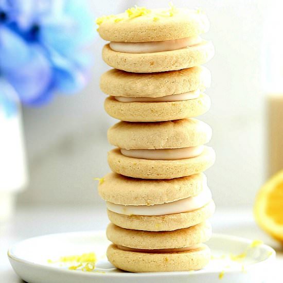 Soft Lemon Filled Cookies (GF & V)