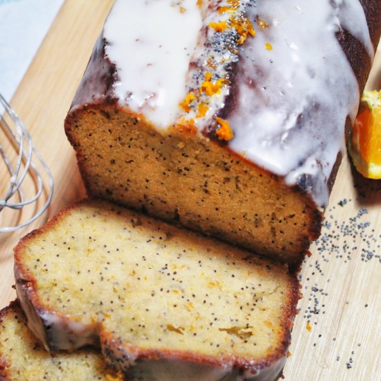 Iced Orange Poppy Seed Loaf