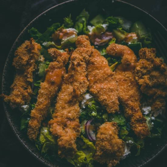 Crispy almond flour chicken strips