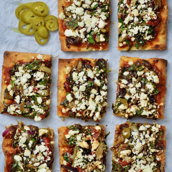 LOADED MEDITERRANEAN PIZZA