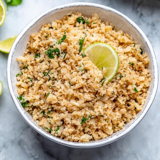 CILANTRO LIME CAULIFLOWER RICE