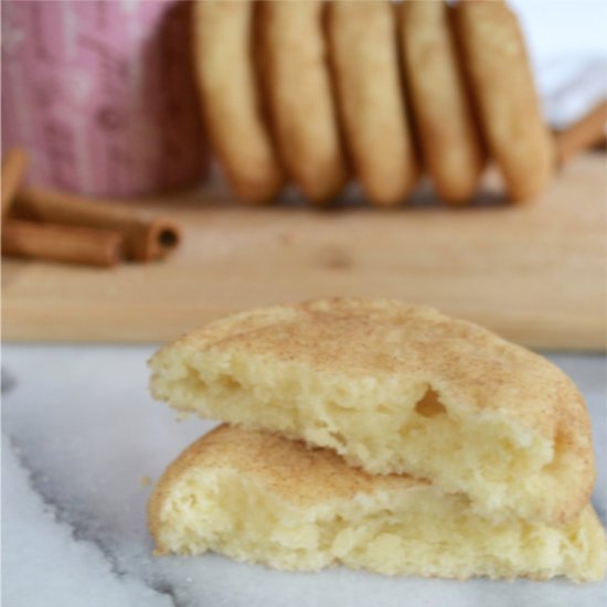 Soft & Thick Snickerdoodle Cookies