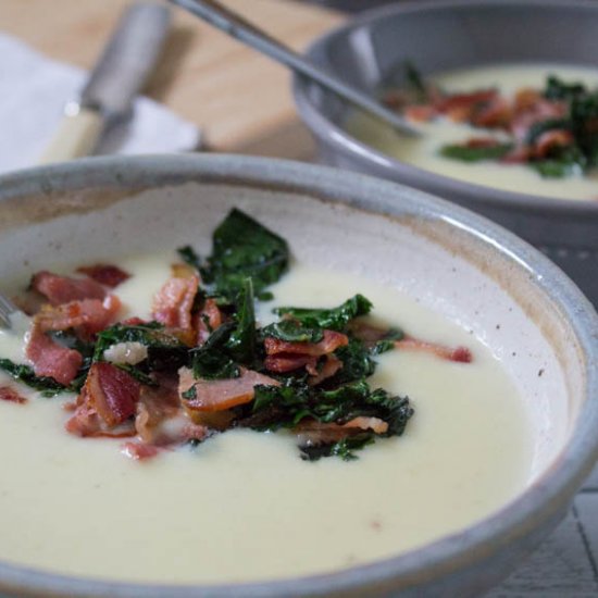 Smoked Bacon and Kale Soup