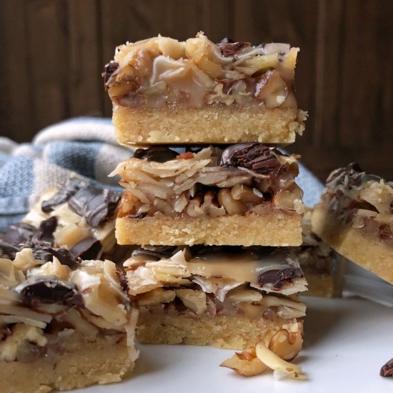 Magic Cookie Bars (Paleo, Vegan)