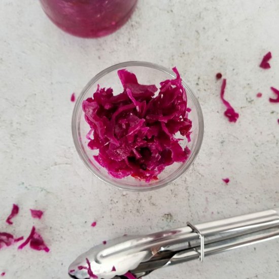 red cabbage sauerkraut