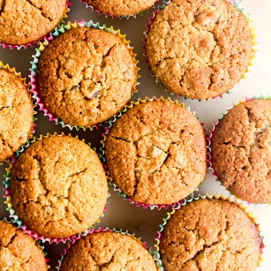 Date Almond Honey Muffins