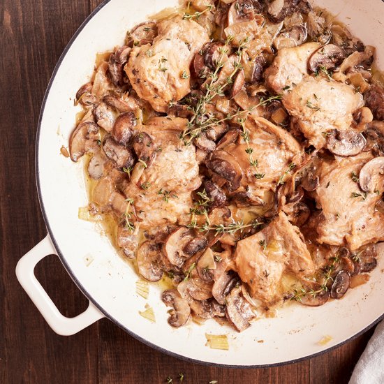 Creamy chicken with mushroom