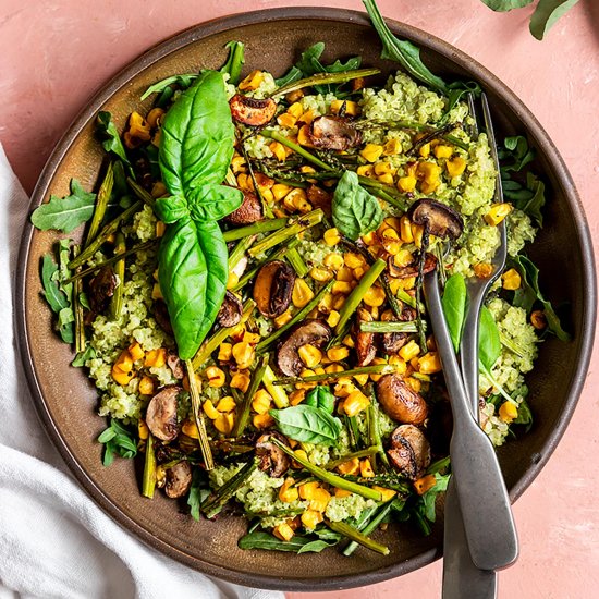 Pesto Quinoa Bowl